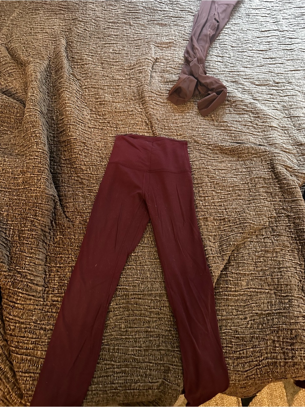 lululemon athletica Burgundy High-Waist Leggings